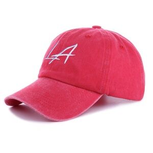 LA zenana red baseball cap